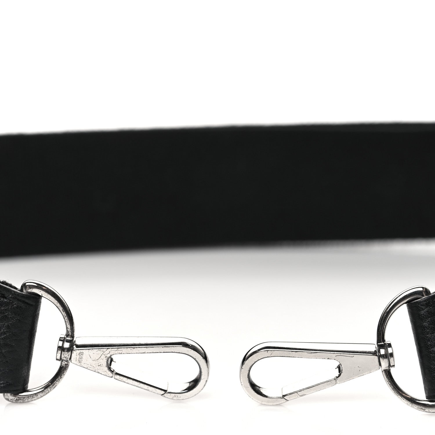 Hermes Toile Taurillon Clemence Shoulder Strap Black 3 of 6
