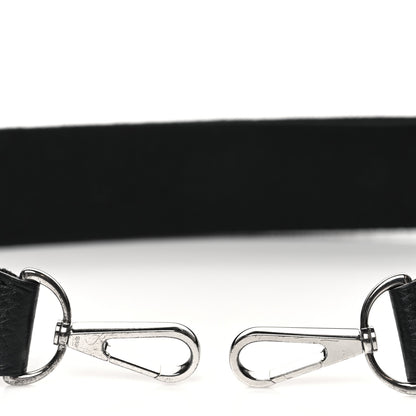 Hermes Toile Taurillon Clemence Shoulder Strap Black 3 of 6