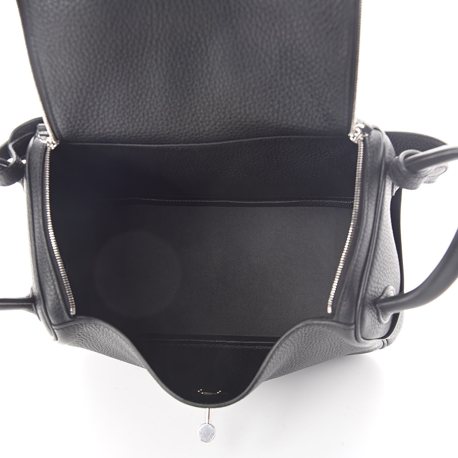 Hermes Taurillon Clemence Lindy 26 Black 5 of 11