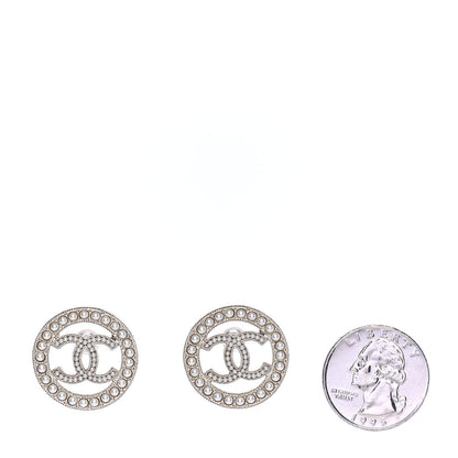 Chanel Pearl CC Round Earrings Gold 2 of 4