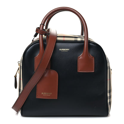 Burberry Smooth Calfskin Small Cube Bowling Bag Black 1 of 8