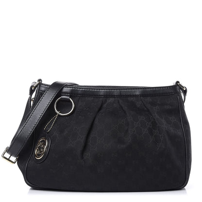 Gucci Monogram Sukey Messenger Bag Black 1 of 19