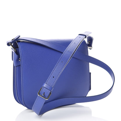 MCM Calfskin Studded Patricia Crossbody Bag Blue 3 of 10