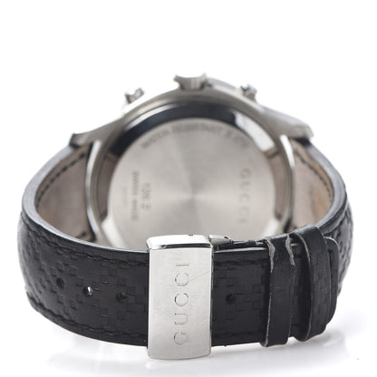 Gucci Stainless Steel Calfskin 44mm G-Timeless Chronograph Automatic Watch Black 4 of 9
