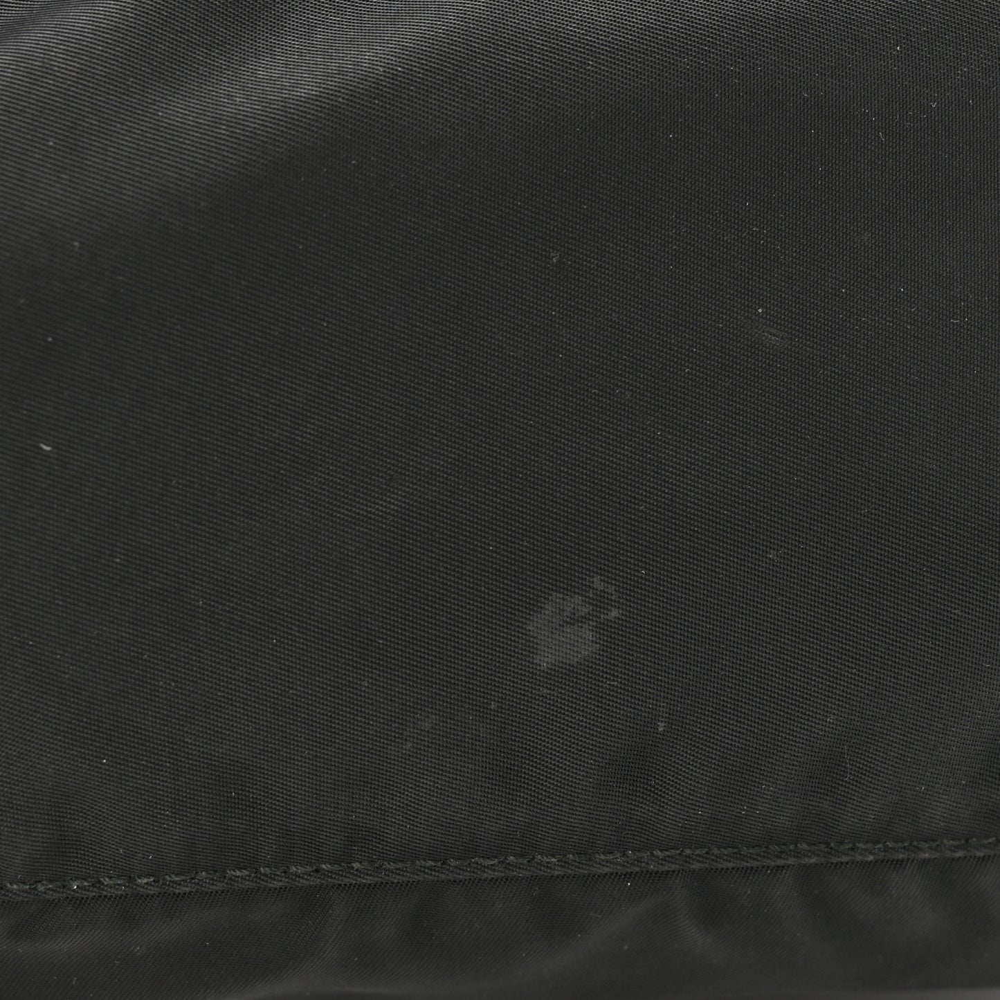 Re-Nylon Vela Saffiano Pocket Single Buckle Messenger Shoulder Bag Black