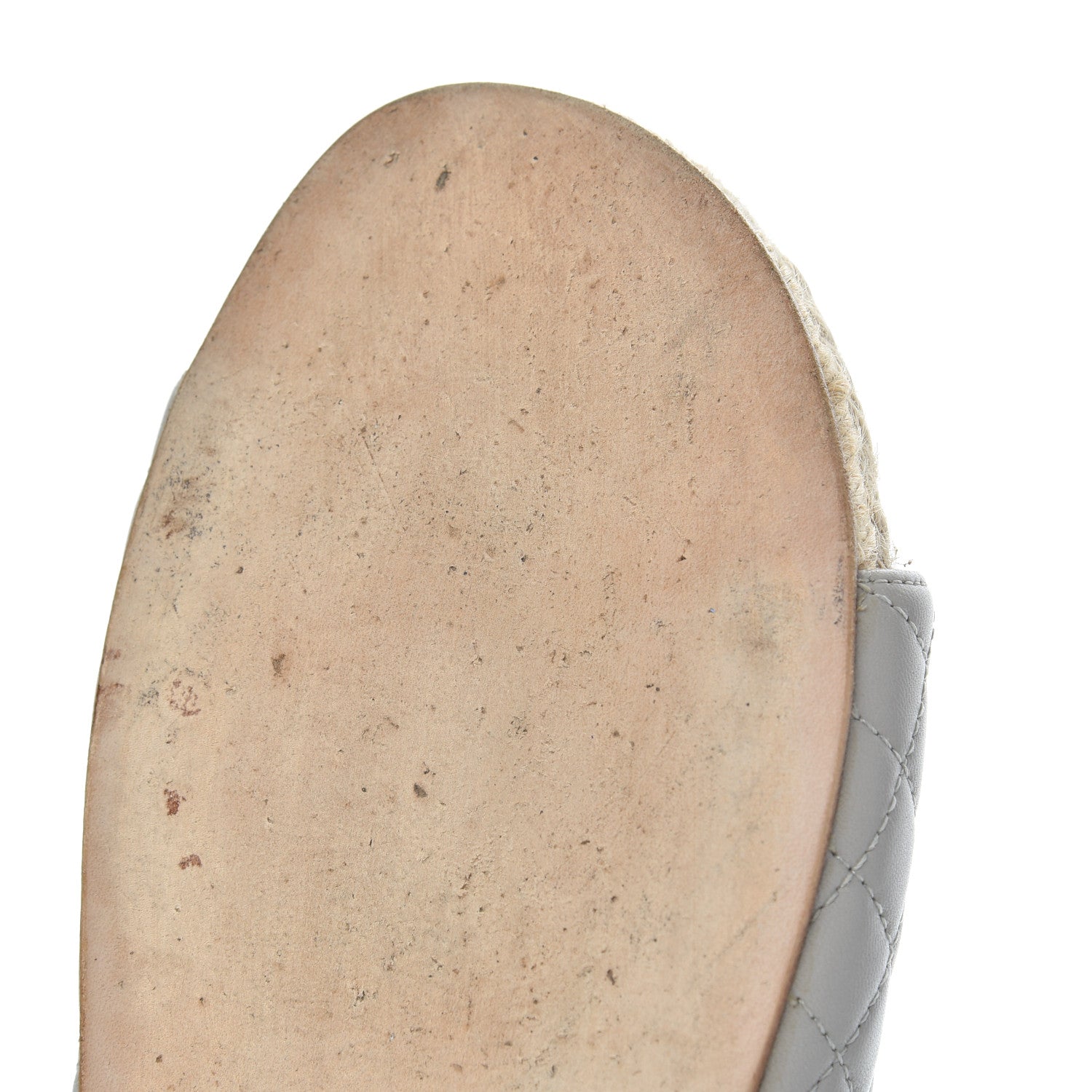 Chanel Lambskin Espadrille Mules 42 Light Grey 15 of 18