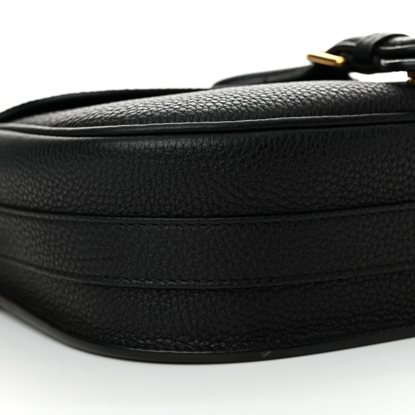 Grained Calfskin Medium Bobby Flap Black