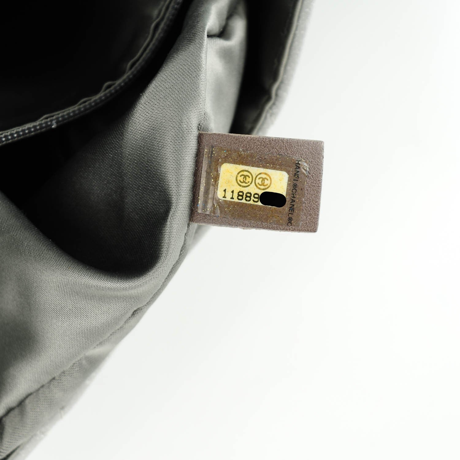 Chanel Vinyl Quilted Jumbo Melrose Degrade Flap Black 7 of 7