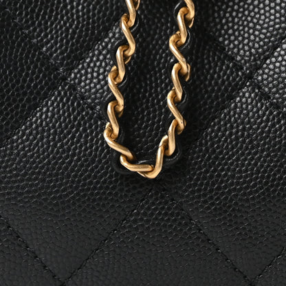 Chanel Caviar Quilted Mini Chanel 25 Handbag Black 8 of 10