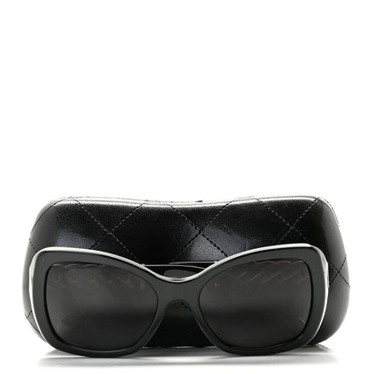 Chanel Acetate Metal Chain Square Sunglasses 5305 Black 7 of 7