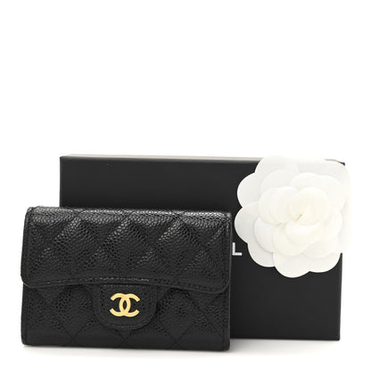 Chanel Caviar Quilted Flap Card Holder Black 9 of 9