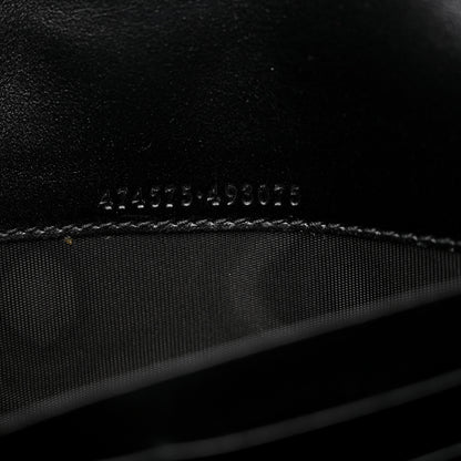 Gucci Calfskin Matelasse GG Marmont Chain Wallet Black 7 of 11