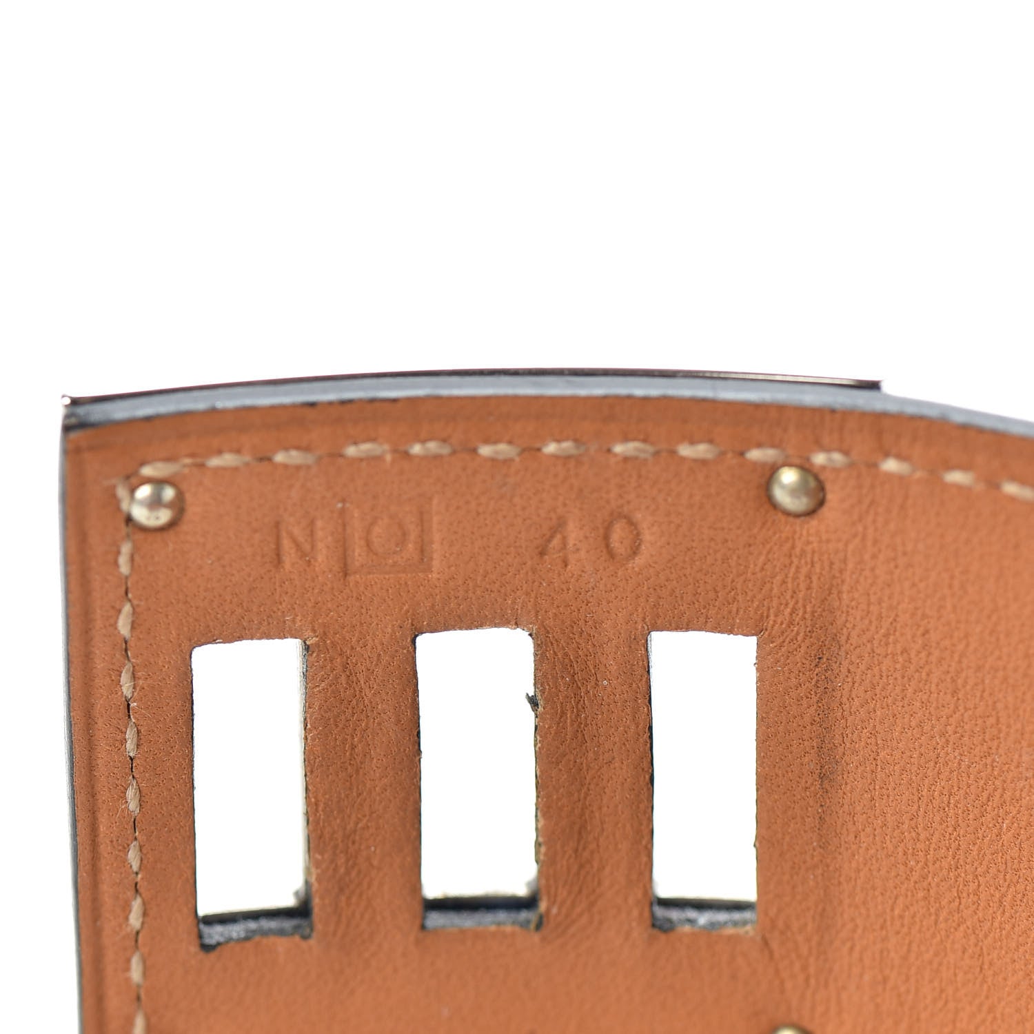 Hermes Matte Alligator Kelly Dog Bracelet T2 Bleu De Malte 4 of 5