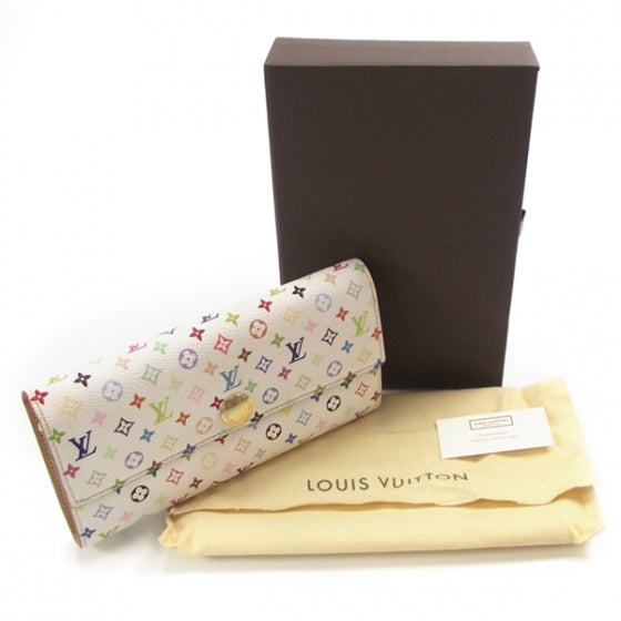 Monogram Multicolor Sarah Wallet White