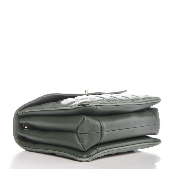 Chanel Lambskin Quilted Coco Vintage Flap Green 5 of 13