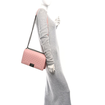 Chanel Lambskin Quilted New Medium Boy Flap Light Pink 2 of 10