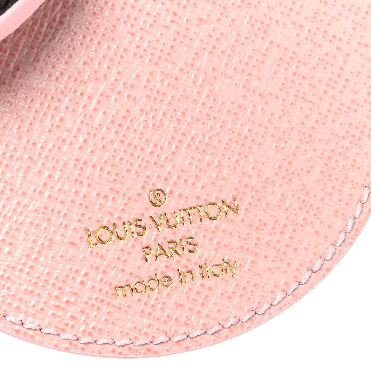 Louis Vuitton Monogram LV Mirror Bag Charm Key Holder Rose Ballerine 3 of 5