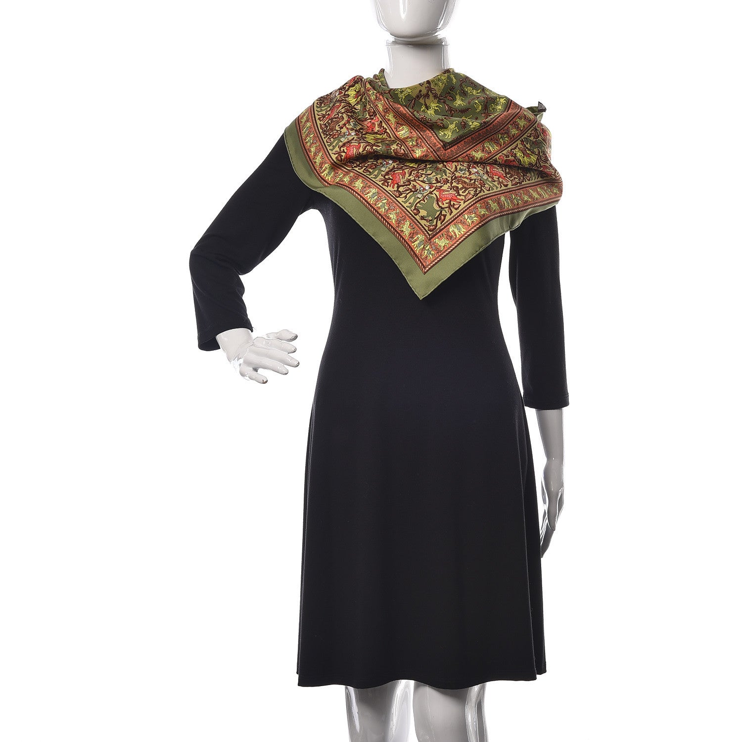 Hermes Silk Chasse En Inde Scarf 90 2 of 6