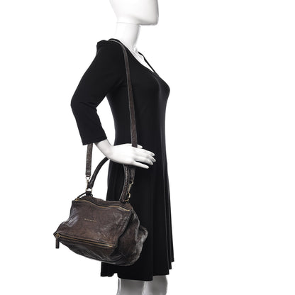 Givenchy Tumbled Sheepskin Small Pandora Charcoal 2 of 15