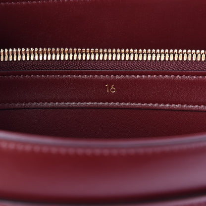 Celine Satinated Calfskin Medium 16 Top Handle Bag Light Burgundy 8 of 10