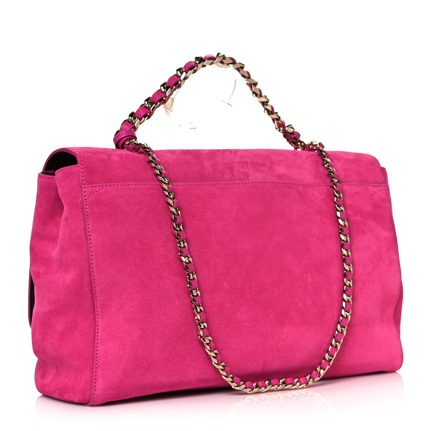 Suede Oversized Lily Flap Pink