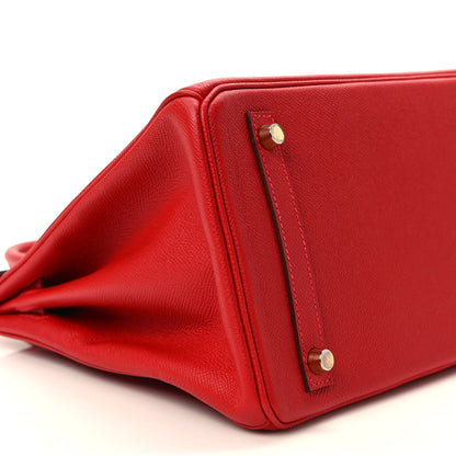 Hermes Epsom Birkin 30 Rouge Casaque 7 of 8