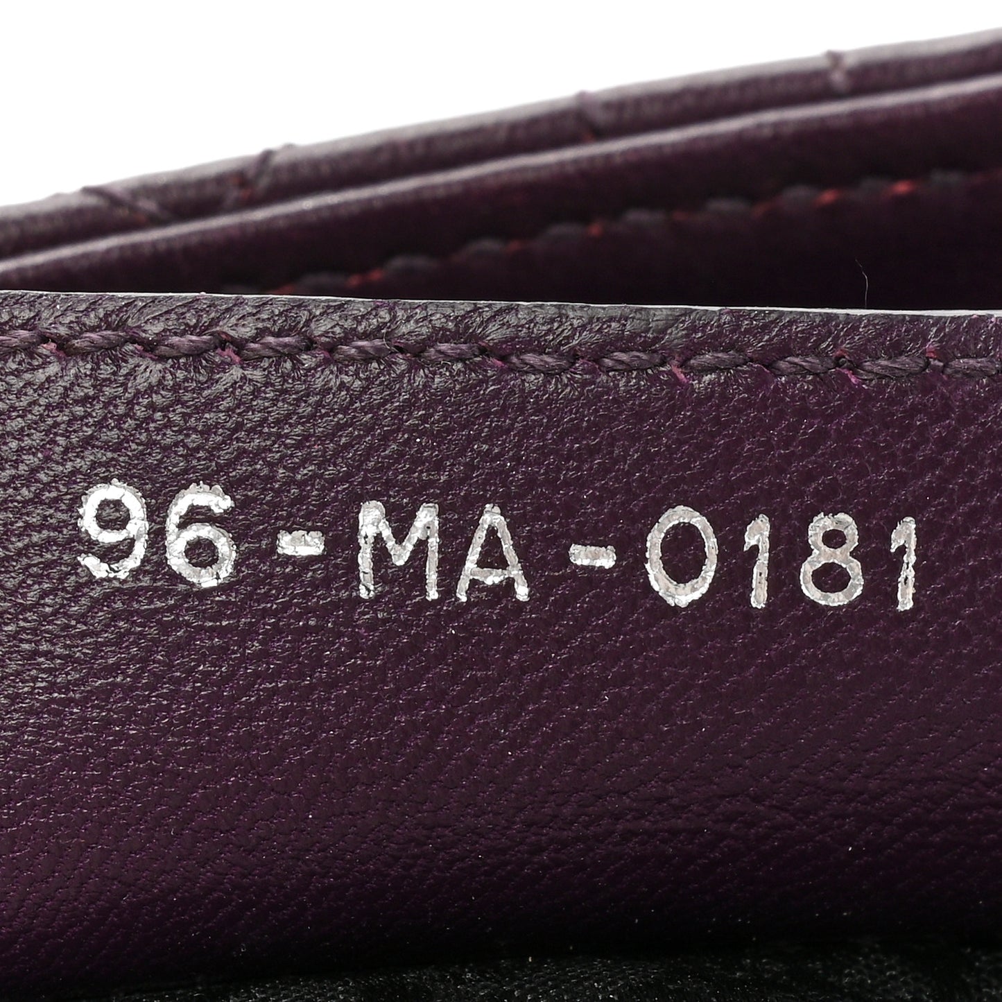 Lambskin Cannage Medium Lady Dior Purple