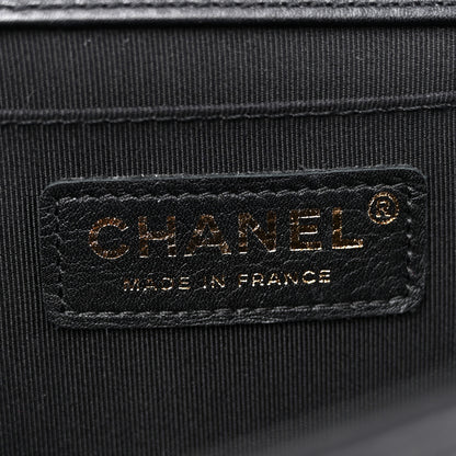 Chanel Calfskin Braided Medium Boy Flap Black 6 of 12