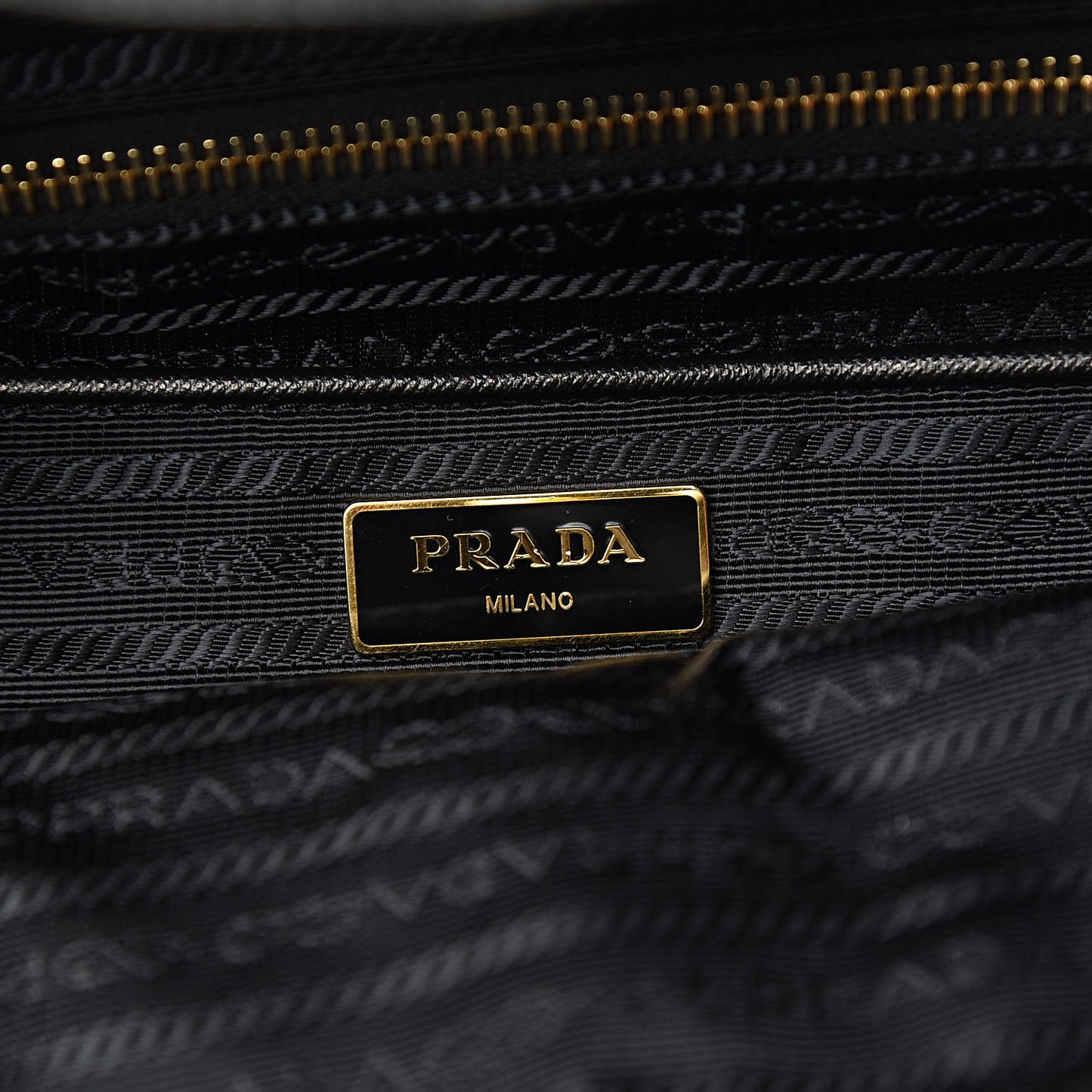 Tessuto Nylon Saffiano Tote Black