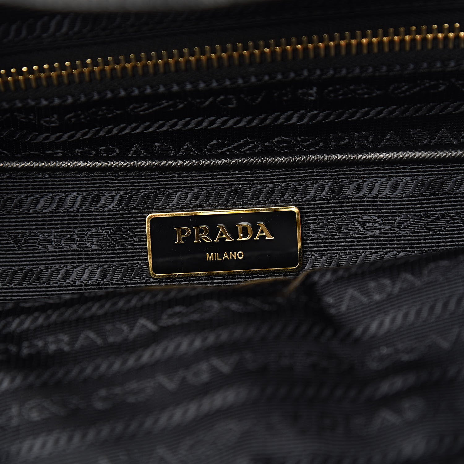 Prada Tessuto Nylon Saffiano Tote Black 6 of 11