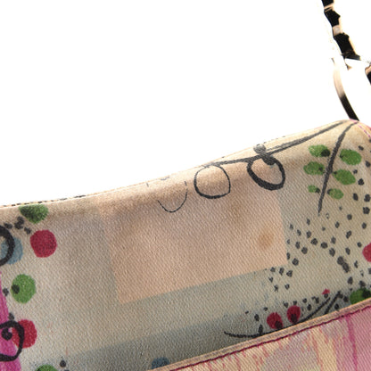 Christian Dior Canvas Filth Saddle Bag Multicolor 7 of 9
