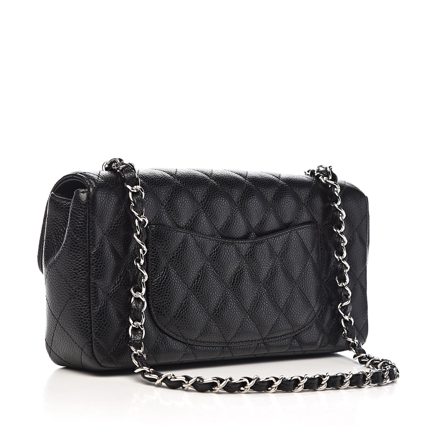 Caviar Quilted East West Flap Black