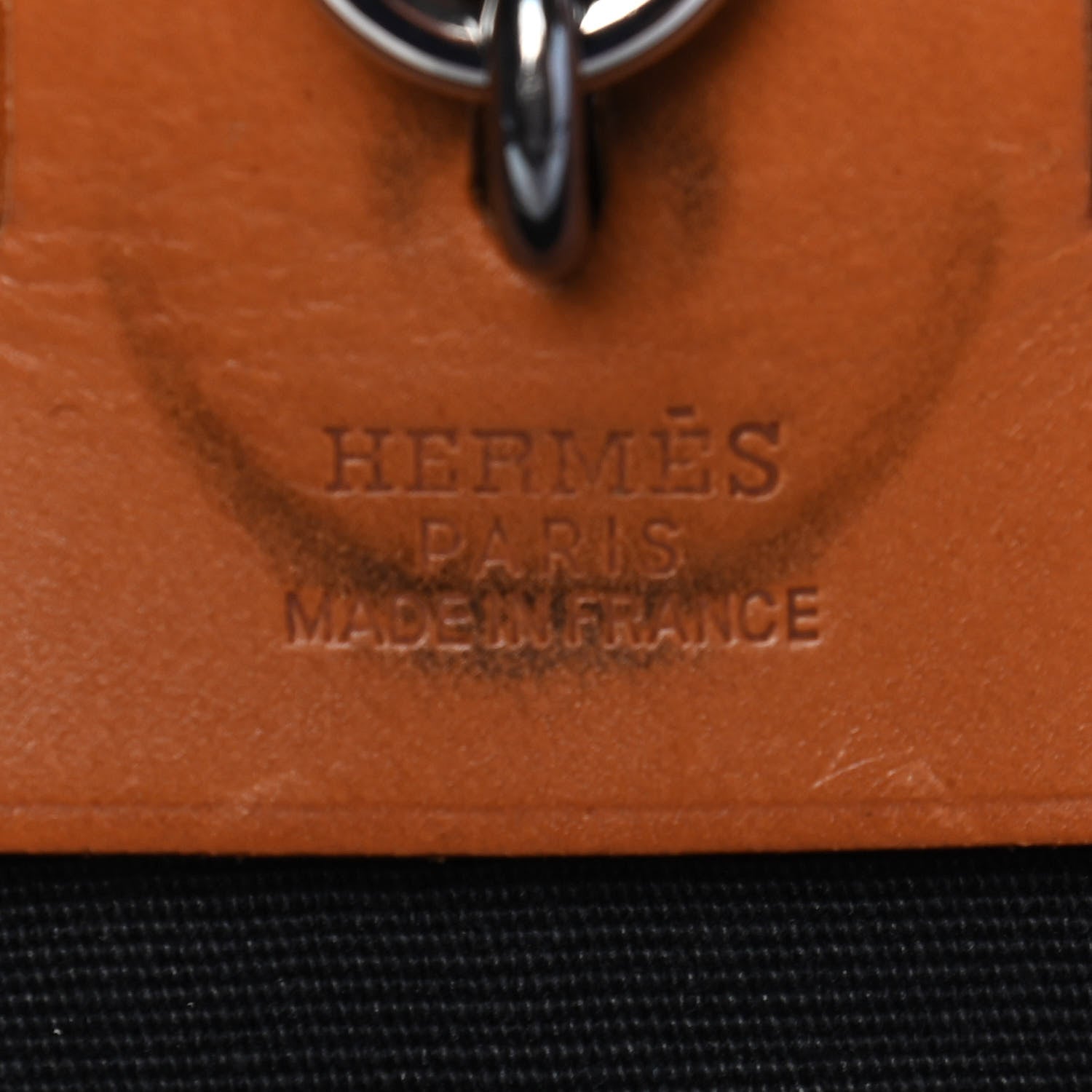 Hermes Toile Vache Calfskin Herbag 30 PM Black Natural 5 of 8