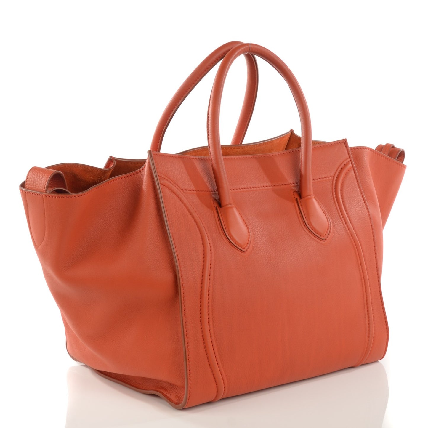 Supple Calfskin Medium Phantom Luggage Orange