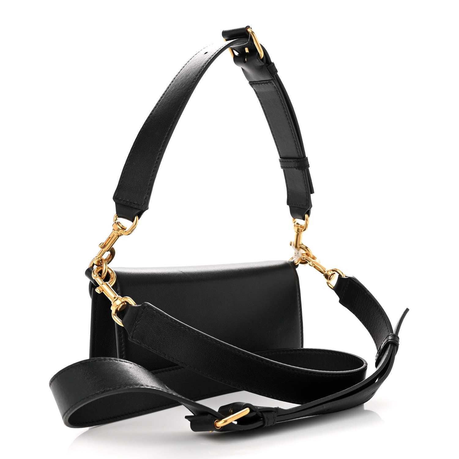 Valentino Garavani Calfskin Vlogo Small Loco Shoulder Bag Black 3 of 9