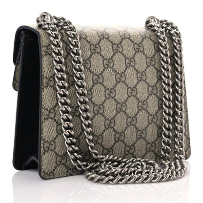 Gucci GG Supreme Monogram Mini Dionysus Shoulder Bag Black 3 of 12