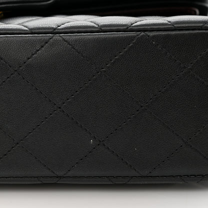 Chanel Lambskin Quilted Small Double Flap Black 14 of 15