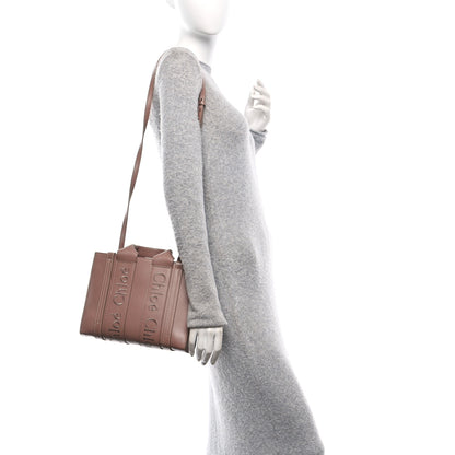 Chloe Calfskin Small Woody Tote Anemone Pink 2 of 11