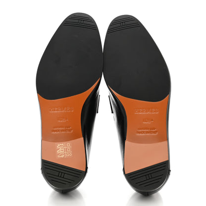 Hermes Goatskin Mens Paris Loafers 40.5 Black 6 of 9