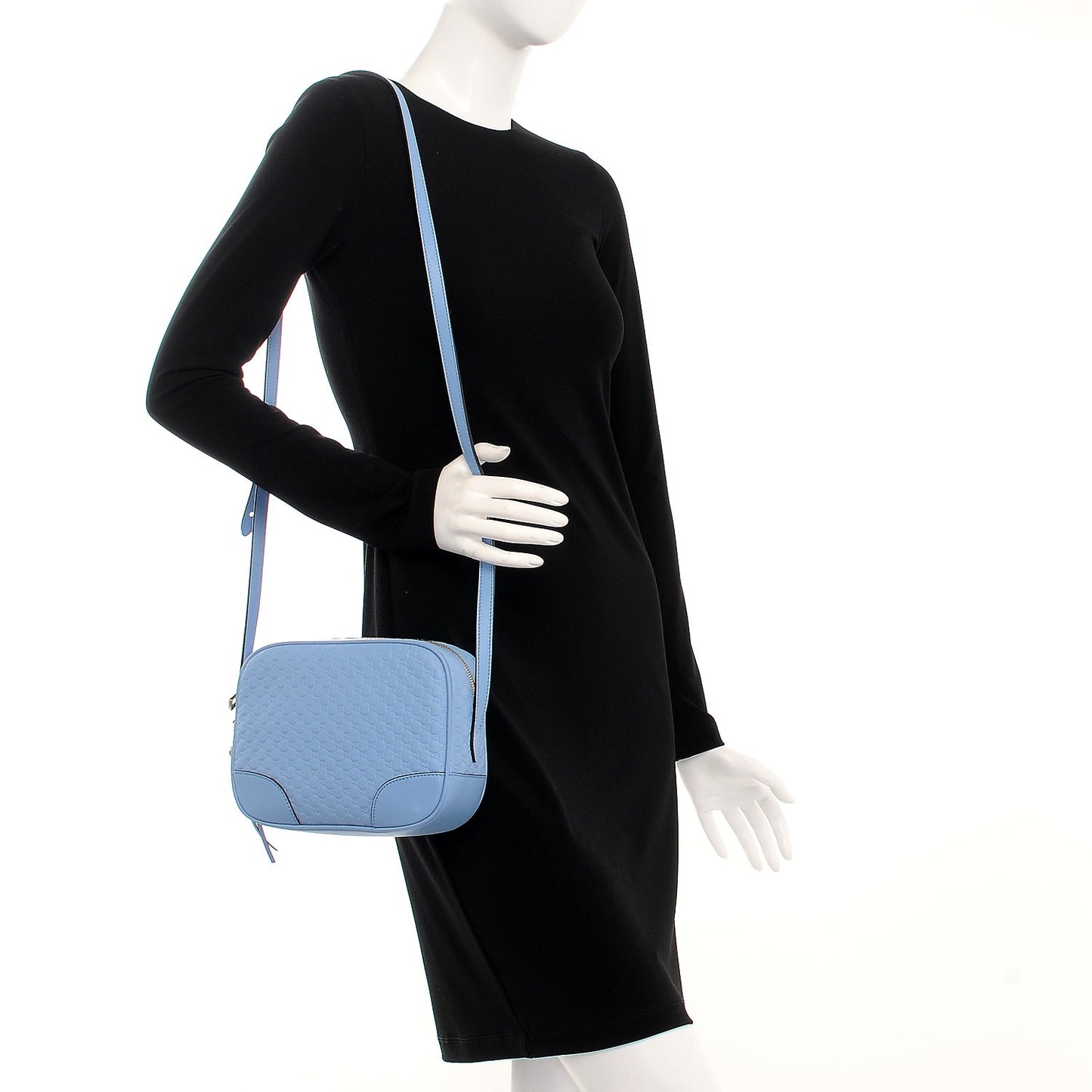 Microguccissima Mini Bree Messenger Bag Mineral Blue
