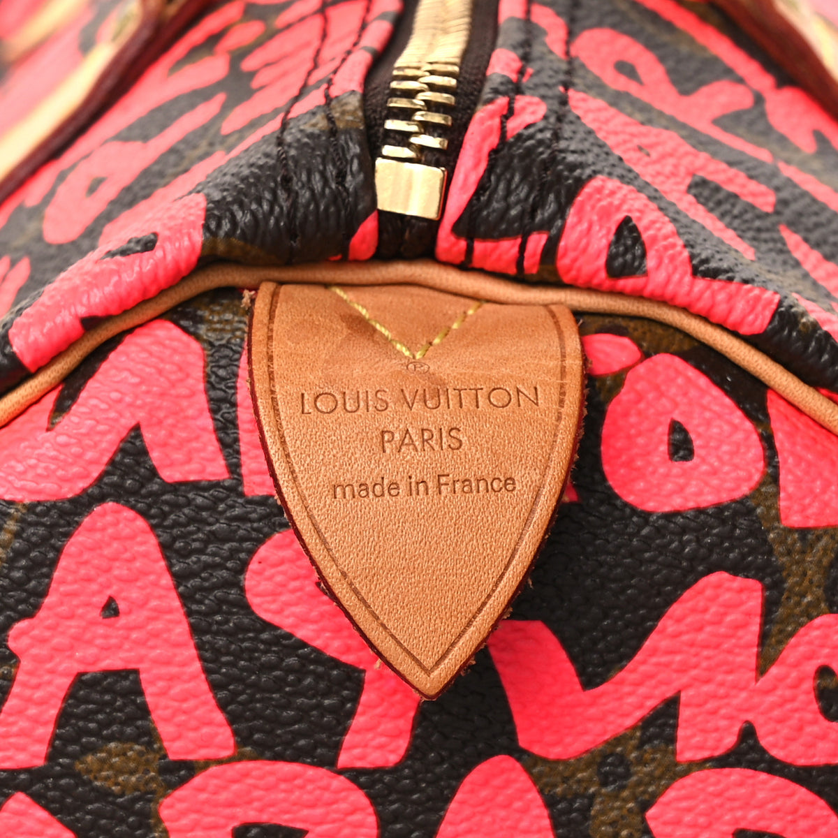 Monogram Graffiti Speedy 30 Fuchsia