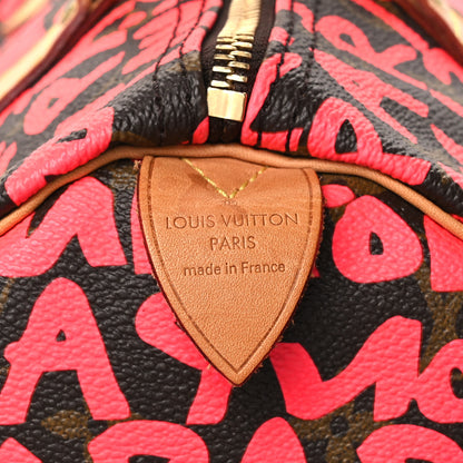 Louis Vuitton Monogram Graffiti Speedy 30 Fuchsia 7 of 10