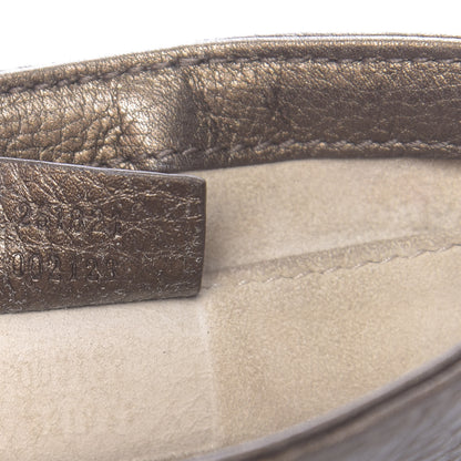 Gucci Metallic Pebbled Calfskin Small 1973 Chain Shoulder Bag Winter Leaf 7 of 12