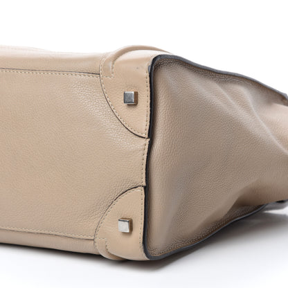 Celine Drummed Calfskin Mini Luggage Dune 7 of 18