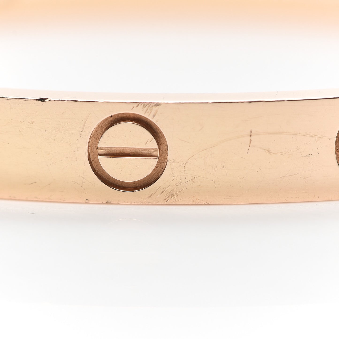 18K Pink Gold 4 Diamond LOVE Bracelet 16
