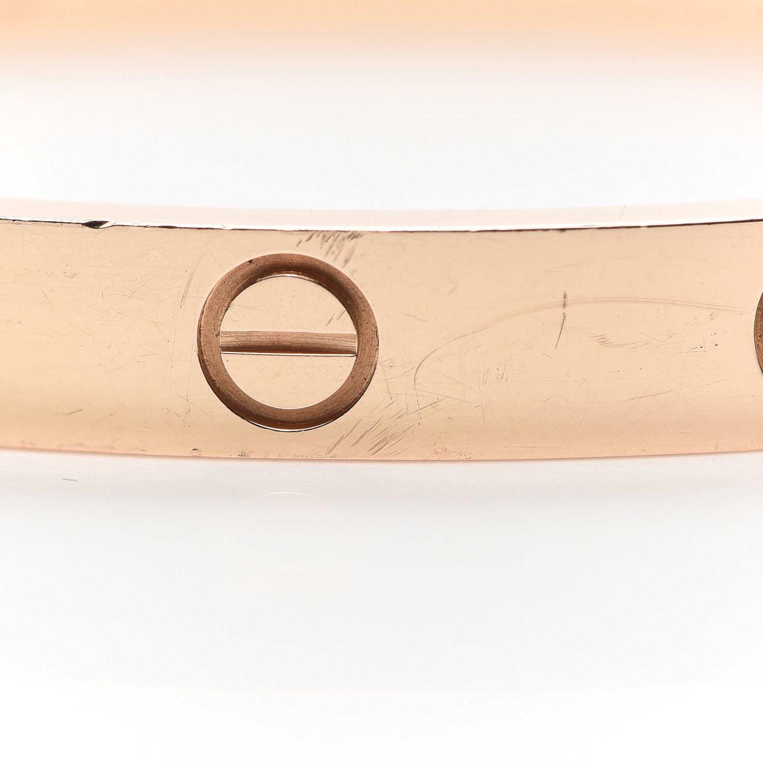 Cartier 18K Pink Gold 4 Diamond LOVE Bracelet 16 6 of 7