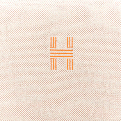Hermes Canvas Large Bride-A-Brac Pouch Natural Orange 7 of 9