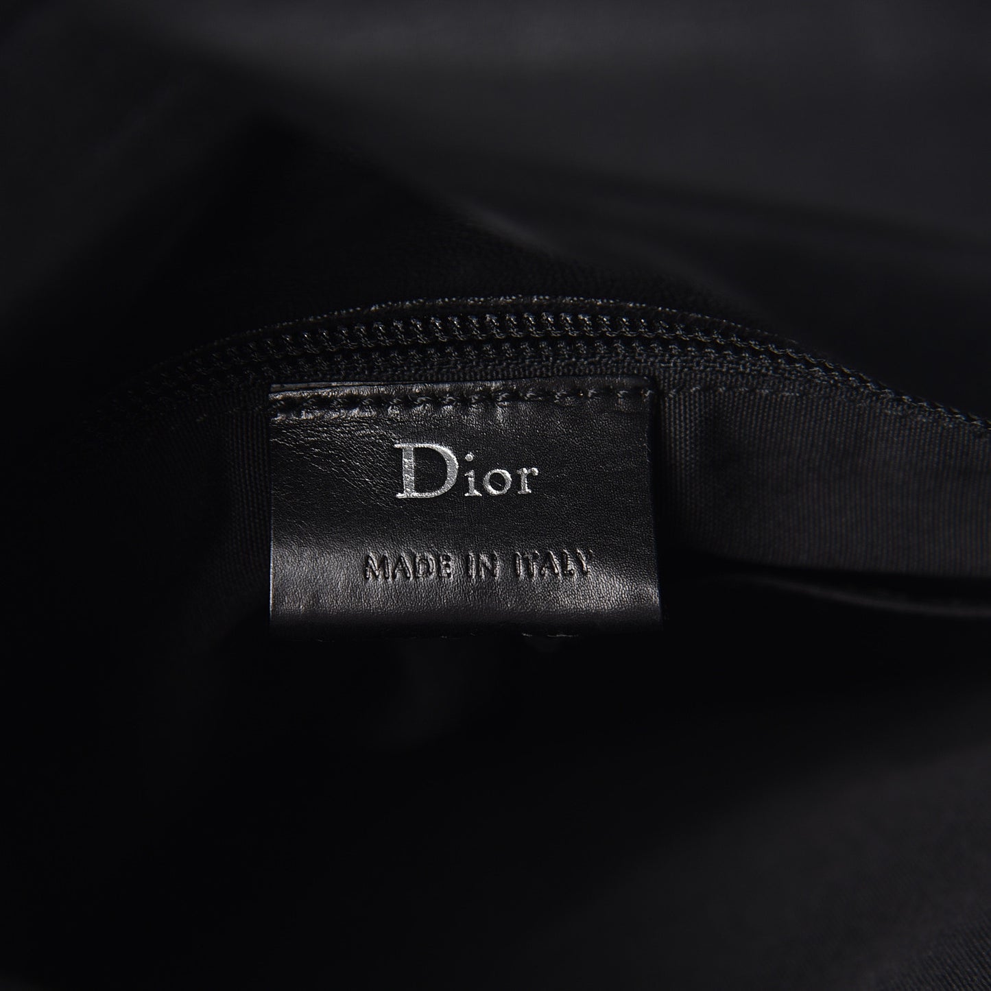 HOMME Calfskin Zip Messenger Black