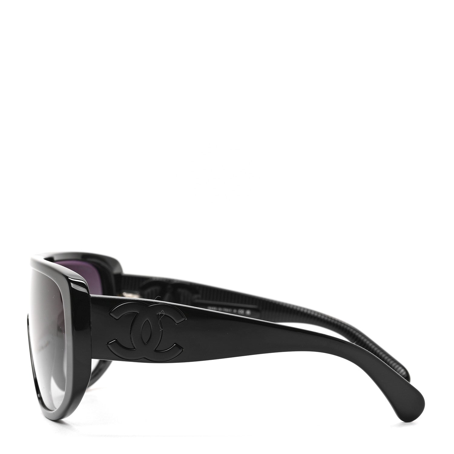 Chanel Acetate Shield Sunglasses 5495 Black 3 of 6