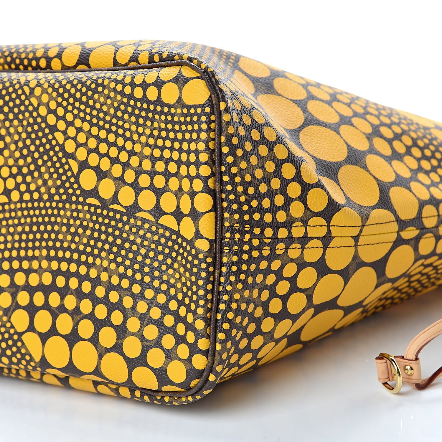 Louis Vuitton Monogram Kusama Waves Neverfull MM Yellow 10 of 10